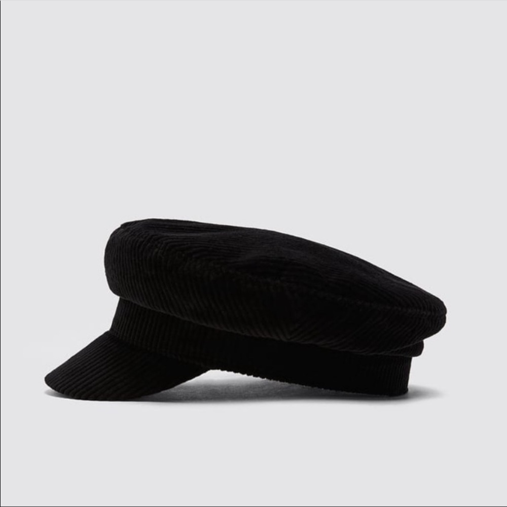 Zara black Corduroy hat